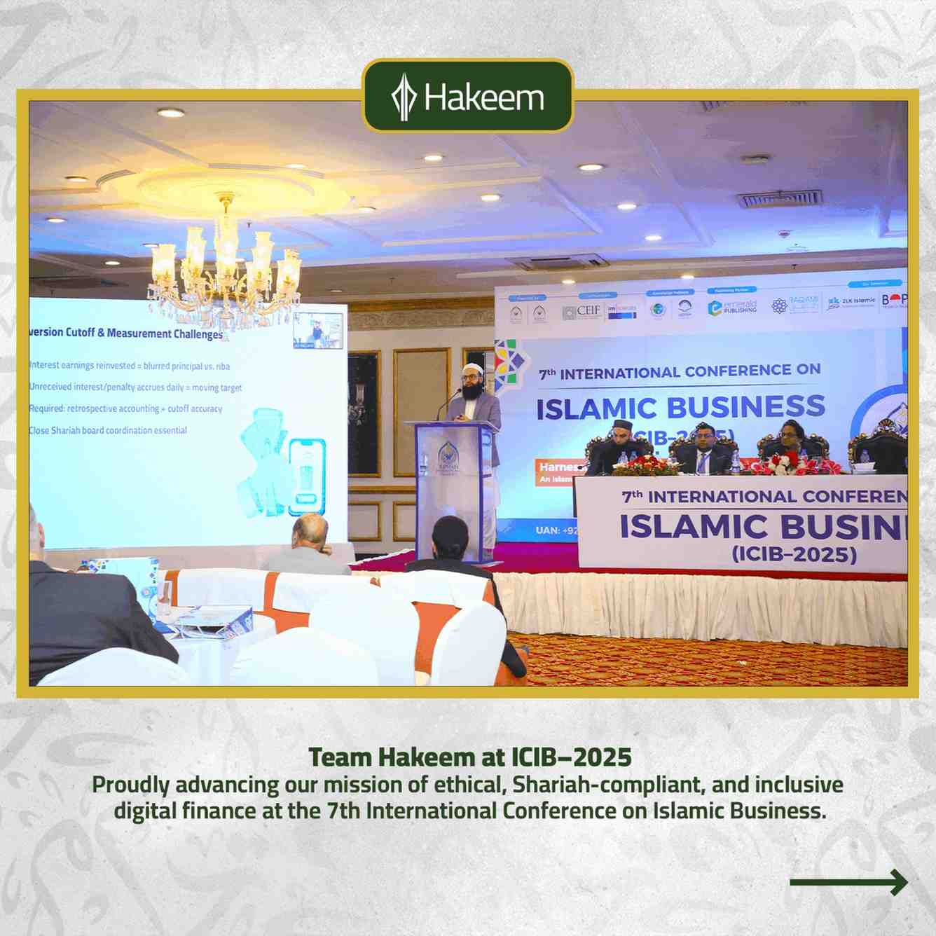 Rashid Mansoor Giving Speech at ICIB 2025