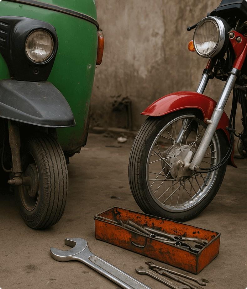 Repair Your Rickshaw or Bike Image